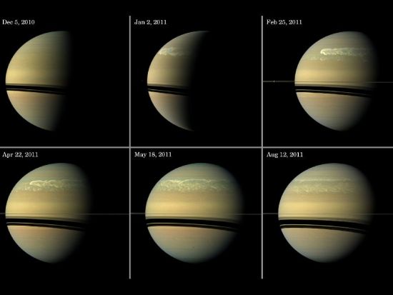 '土星巨型风暴横贯整个北半球：面积超10个地球'